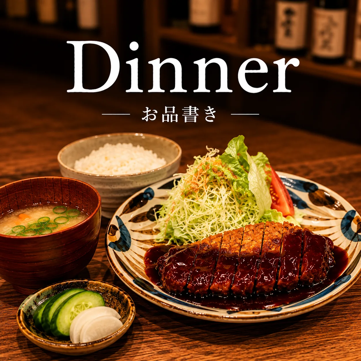 Dinner お品書き